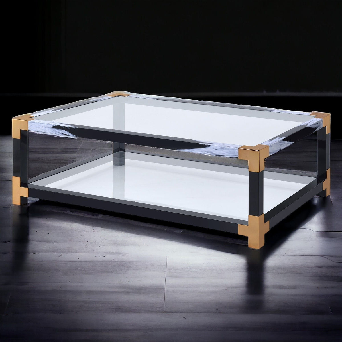 Lafty Glass Coffee Table - Multi