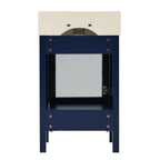 Bathroom Vanity with Ceramic Sink and Ample Storage - Blue, Green, or Black