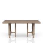 Sand Counter Height Dining Table with Double Pedestal Base