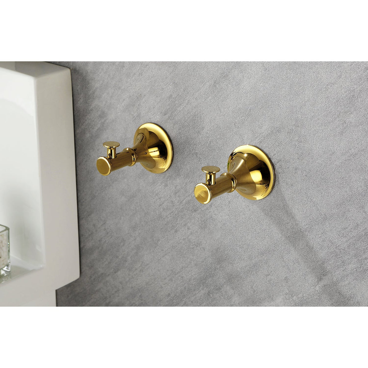 6 Piece Bathroom Accessories Set with Brass Construction - Gold, Matte Black, Brushed Gold