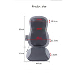 Therapeutic Shiatsu Massage Cushion with Heat Function - Polypropylene, Gray