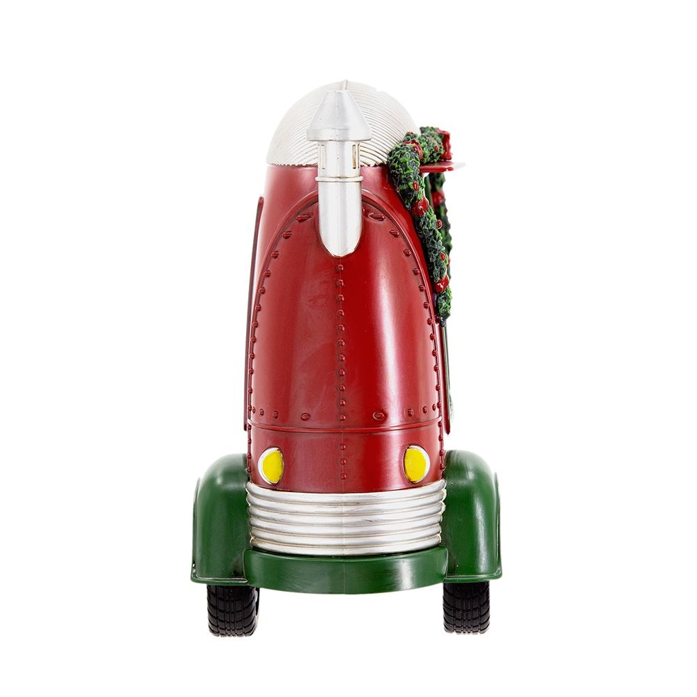 Christmas Camper LED Decor with Water Spinning and Two-Way Switch - Red