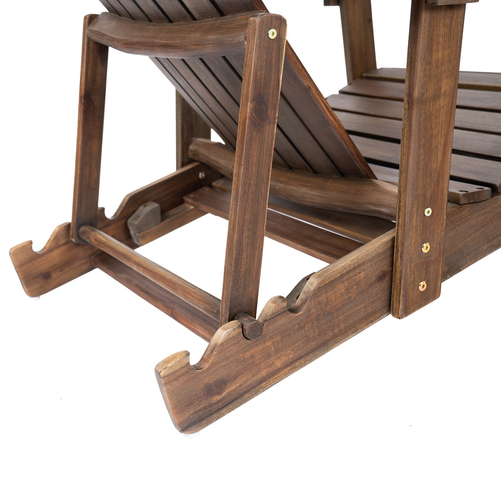 Malibu Adirondack Chair with Foldable Design - Acacia Wood