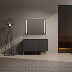 Freestanding Bathroom Vanity with Soft Close Cabinet Doors - Light or Dark Brown