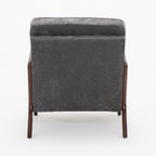 Upholstered Living Room Chair with Curved Armrests - Choice of Color