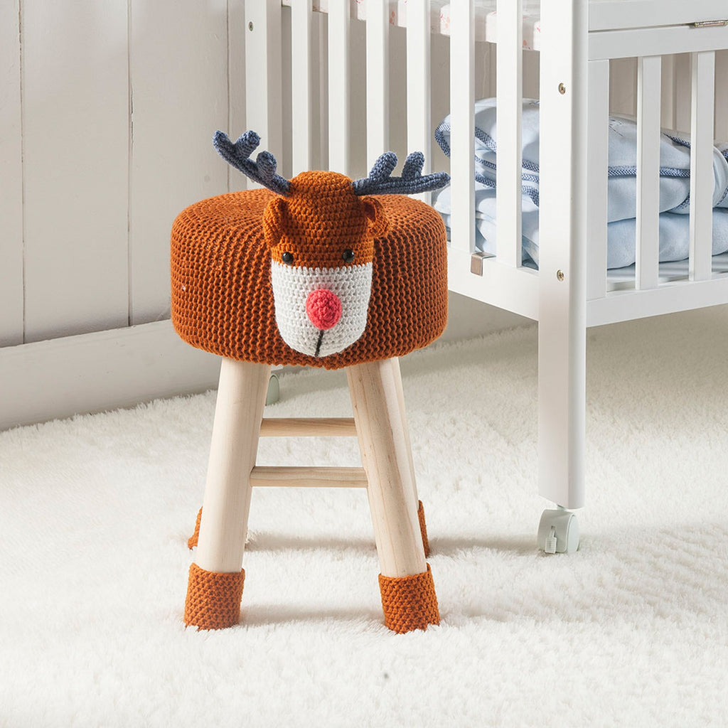 Animal Ottoman Stool - Cute Deer Design for Kids