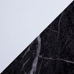 Modern Dining Table with Marble Top and Pedestal Base - White or Black