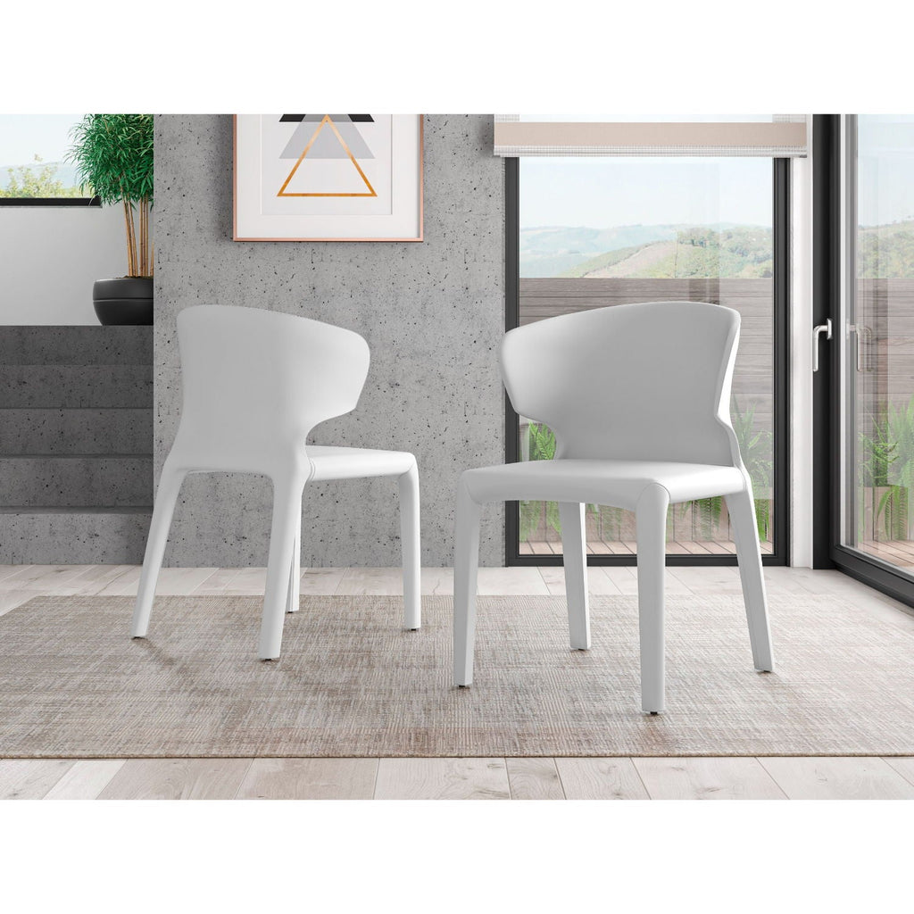 Conrad Dining Chair Set of 2 with Metal Frame - Multiple Colors