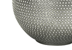 Modern Table Lamp with Textured Resin Base - Gray / Cream