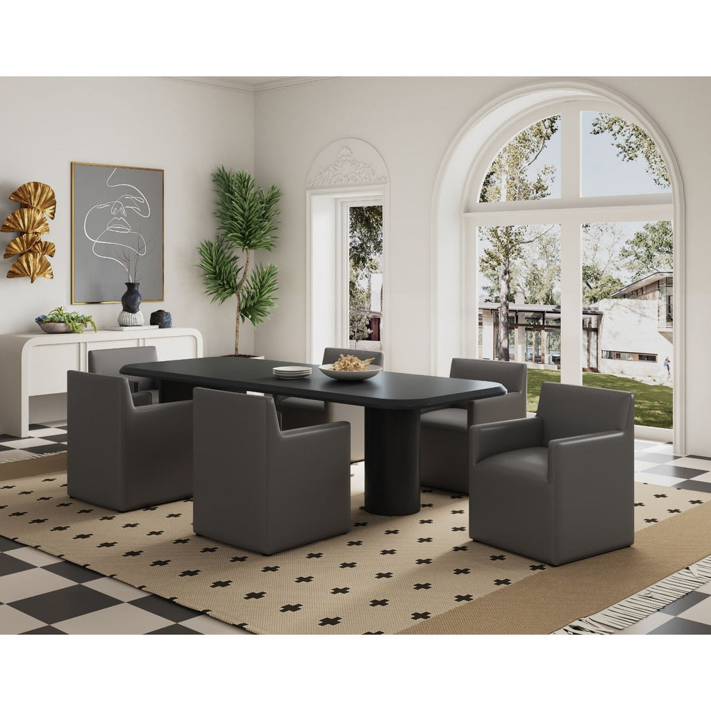 Square Armchair with Upholstered Seat - Available in Multiple Colors