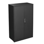 Metal Storage Cabinet With Locking Doors And Adjustable Shelf