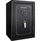 Fireproof Protection Safe Vault with Advanced Locking Mechanism - Black