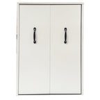 3 Tier Wooden Bookcase with Slide Out Drawer Storage - White