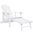 Malibu Adirondack Chair with Foldable Acacia Wood Design - Natural