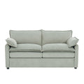 Modern Loveseat Sofa with Side Storage Pockets - Green, Beige, or Dark Gray