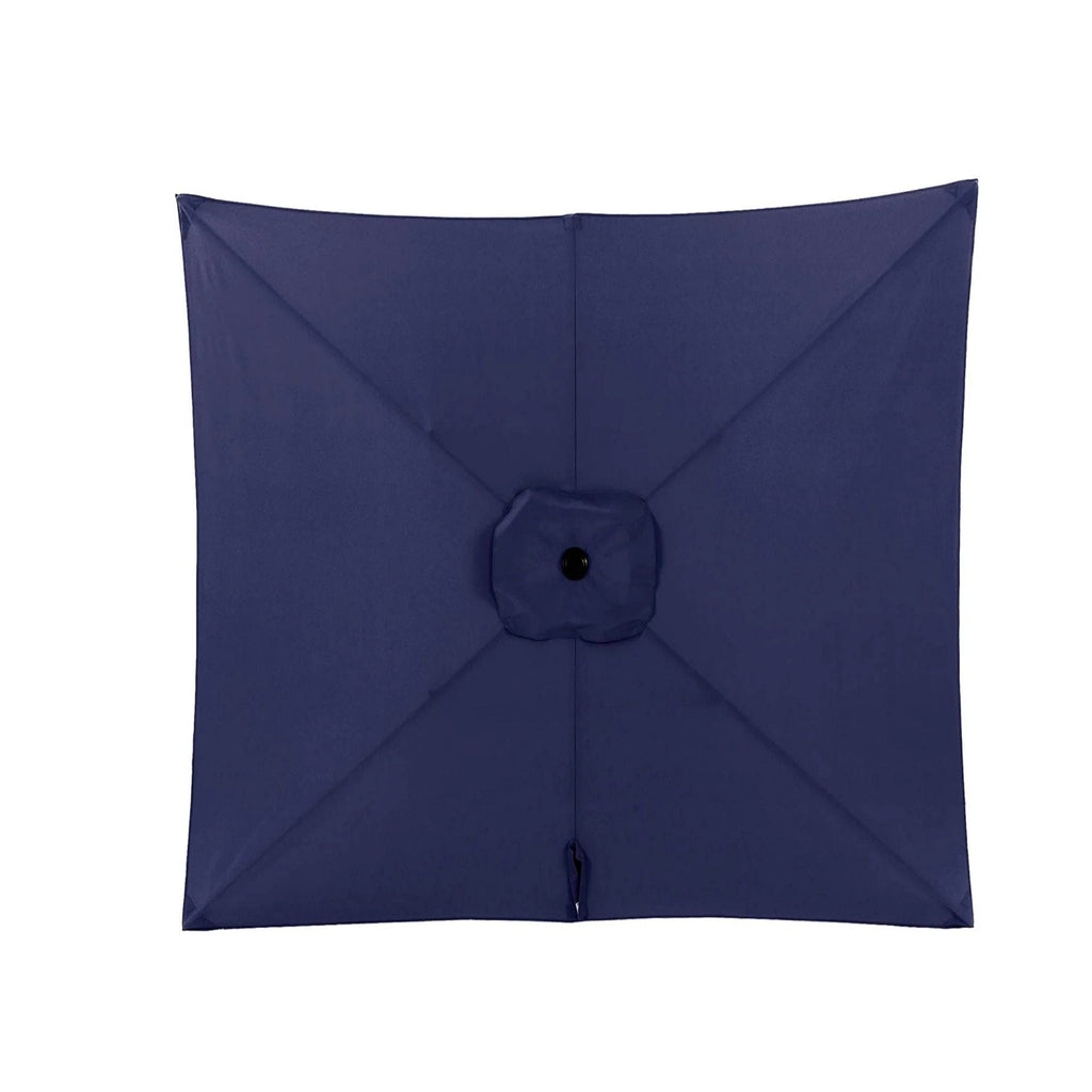 Rectangular Patio Umbrella with Crank Tilt - UV-Resistant Canopy