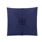 Rectangular Patio Umbrella with Crank Tilt - UV-Resistant Canopy