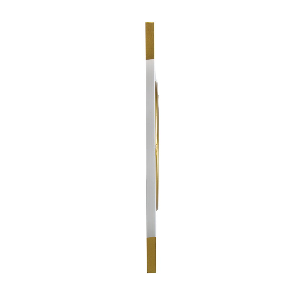 Rectangular 3-Piece Wall Mirror with Iron Frame - Gold or White