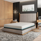 12" Soft Memory Foam Mattress with Phase Change Cooling Fabric - White