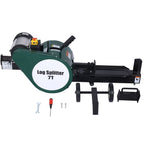 Electric Log Splitter 7 Ton with Double Flywheel - Black