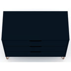 Rockefeller 3 Drawer Dresser with Splayed Legs - Multiple Colors