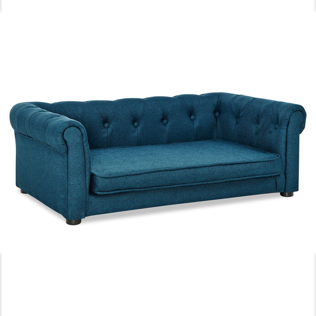 Modern Elegant Rectangle Pet Bed with Elevated Design - Multiple Colors