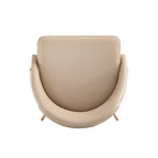 Upholstered Dining Chair with High-Density Foam - Beige, Gray, or White