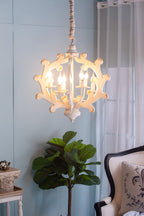 6 Light Chandelier with Adjustable Chain