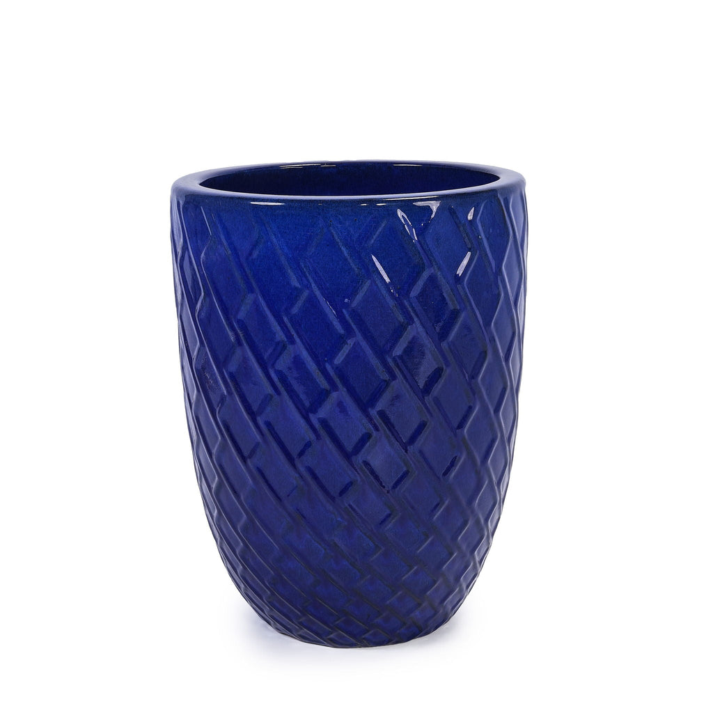 Ceramic Planter with Drainage Hole - White or Light Blue