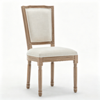 Farmhouse Solid Wood Frame Dining Chairs with Cushioned Seat