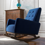 Demetrius Solid Wood Rocking Chair - Multiple Colors