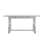 Gray Gathering Height Bar Table with Spacious Surface - Solid Wood