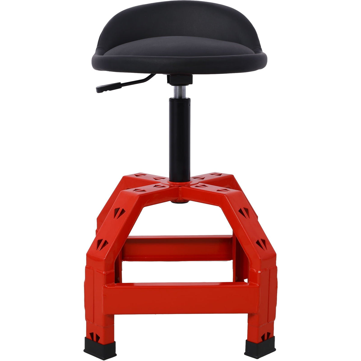 Pneumatic 360 Degree Swivel Mechanics Stool with Adjustable Height - Red or Black