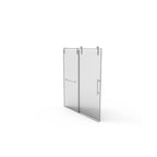 Pearl Silver Sliding Frameless Shower Door with Easy Clean Tempered Glass