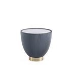 Upholstered End Table with Sintered Stone Top - Multiple Colors