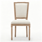 Farmhouse Solid Wood Frame Dining Chairs with Cushioned Seat