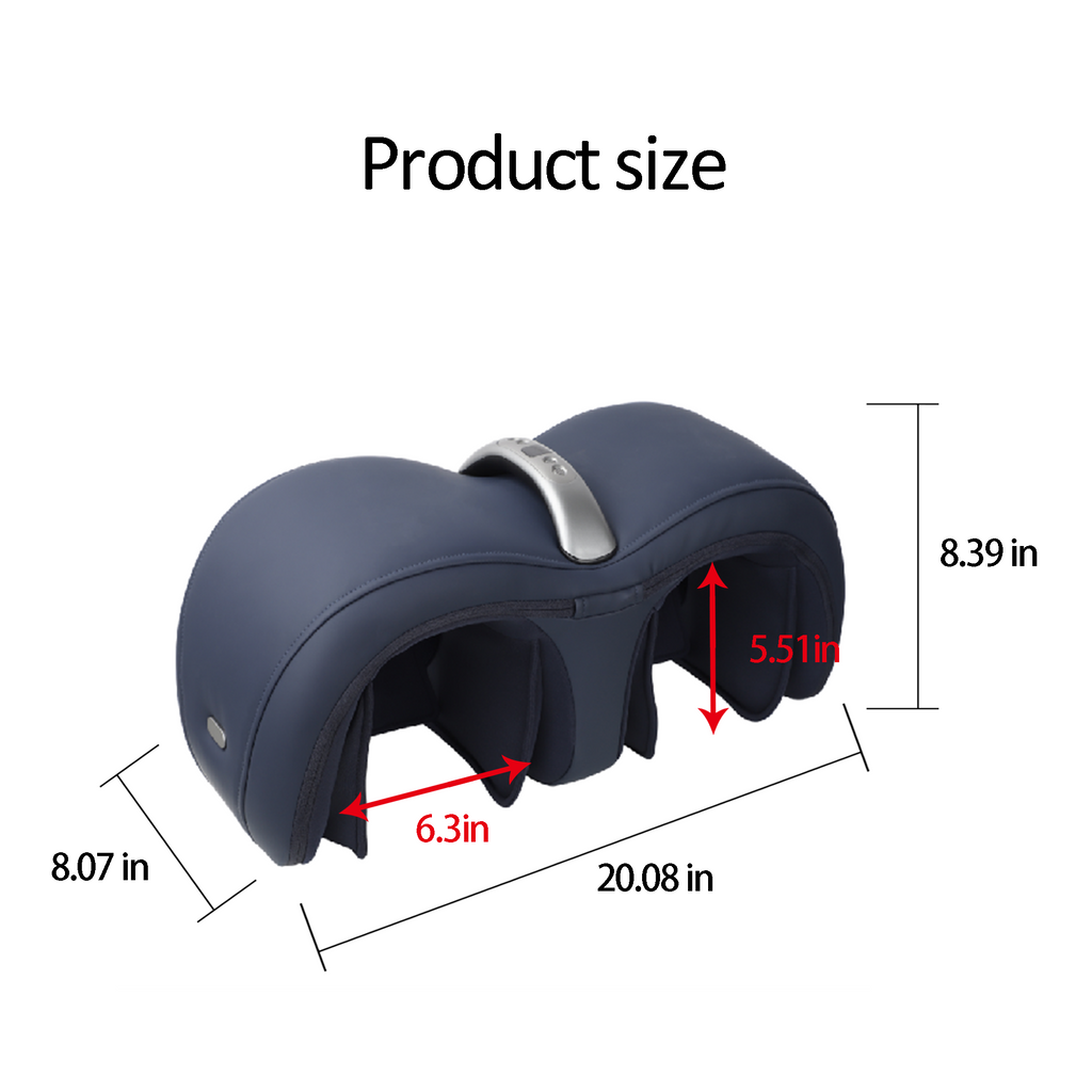 Air Pressure Knee Massager with Adjustable Heat - Dark Blue