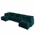Comfort U Shaped Couch with Reversible Chaise - Chenille