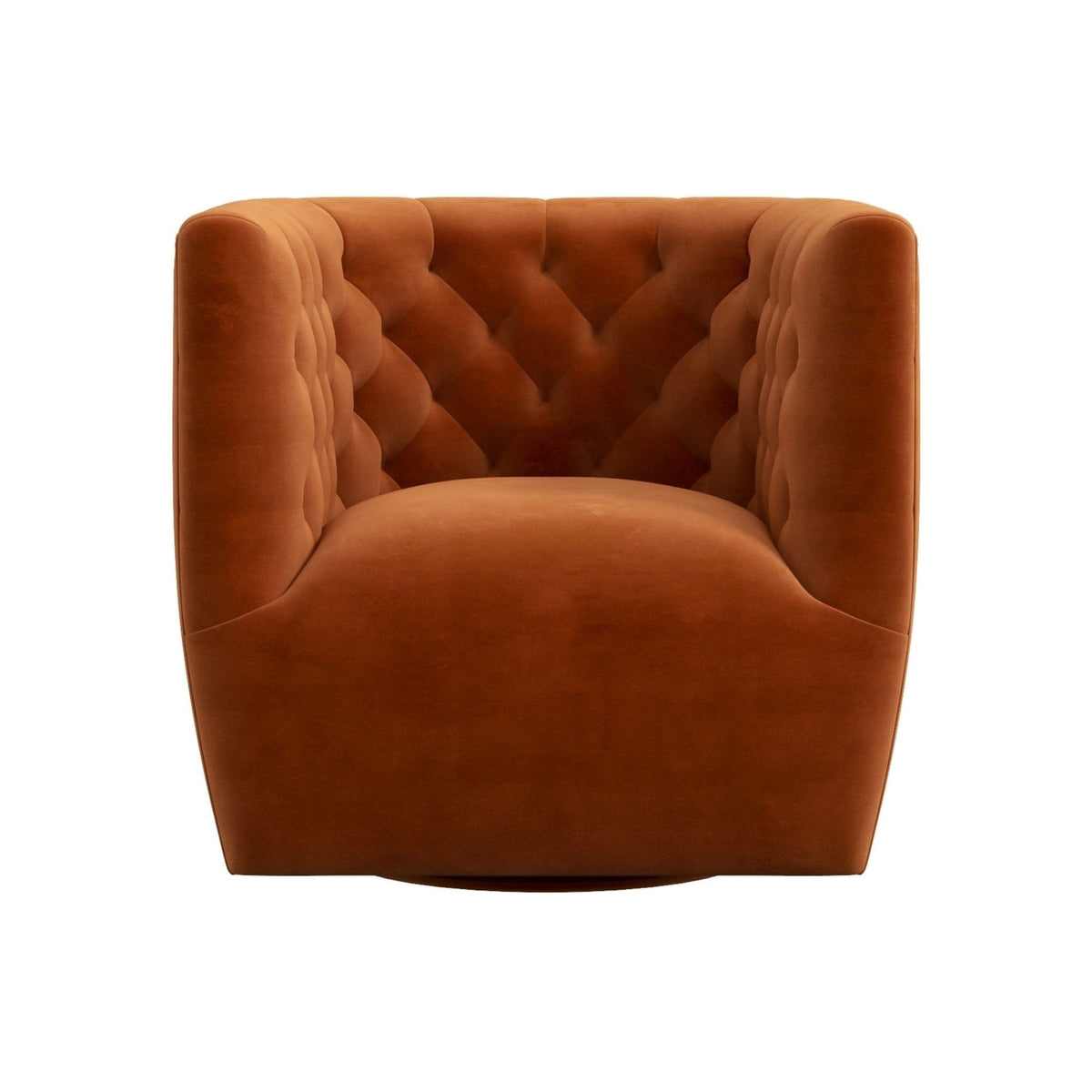 Ergonomic Design Swivel Chair with Tufted Accent - Multiple Colors