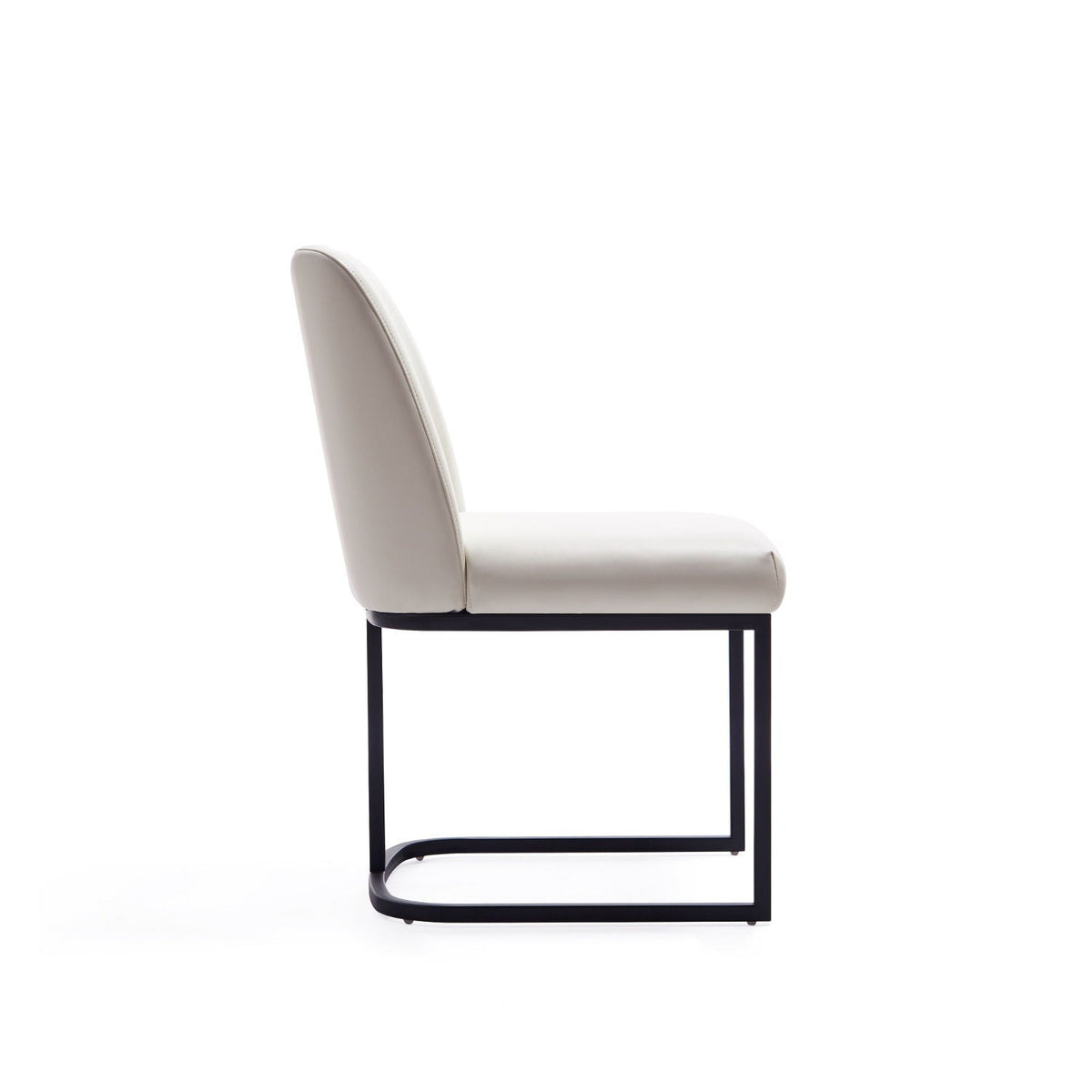 Serena Dining Chair with Geometric Metal Base - Available in Multiple Colors