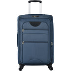 Softside Expandable 3 Piece Luggage Set with Spinner Wheels - Dark Blue