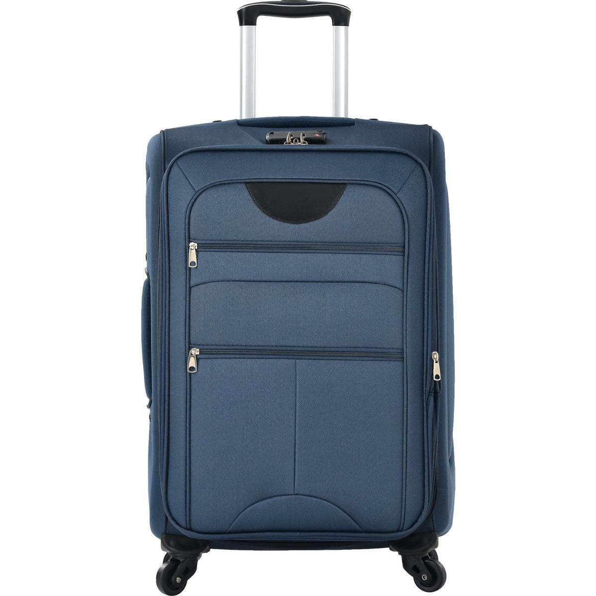 Softside Expandable 3 Piece Luggage Set with Spinner Wheels - Dark Blue