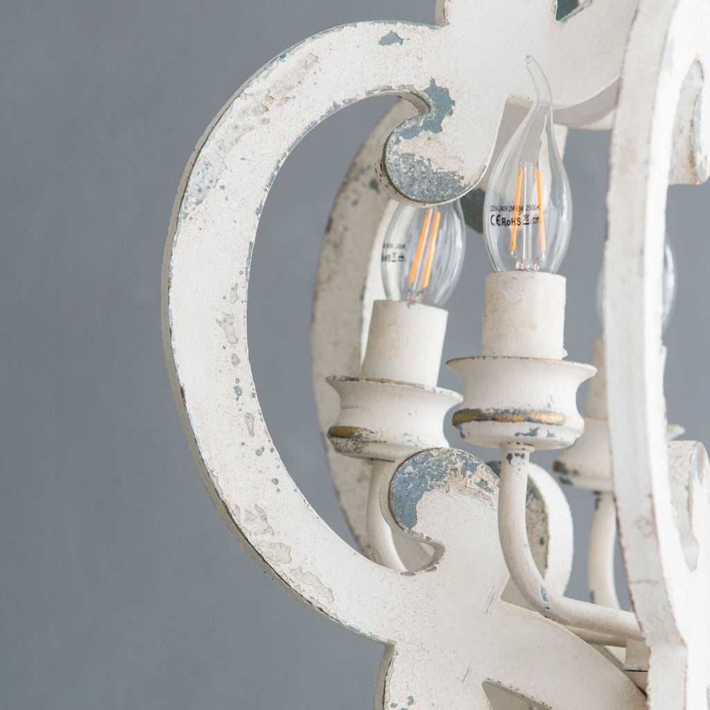 Farmhouse Chandelier with Adjustable Chain - Multiple Colors