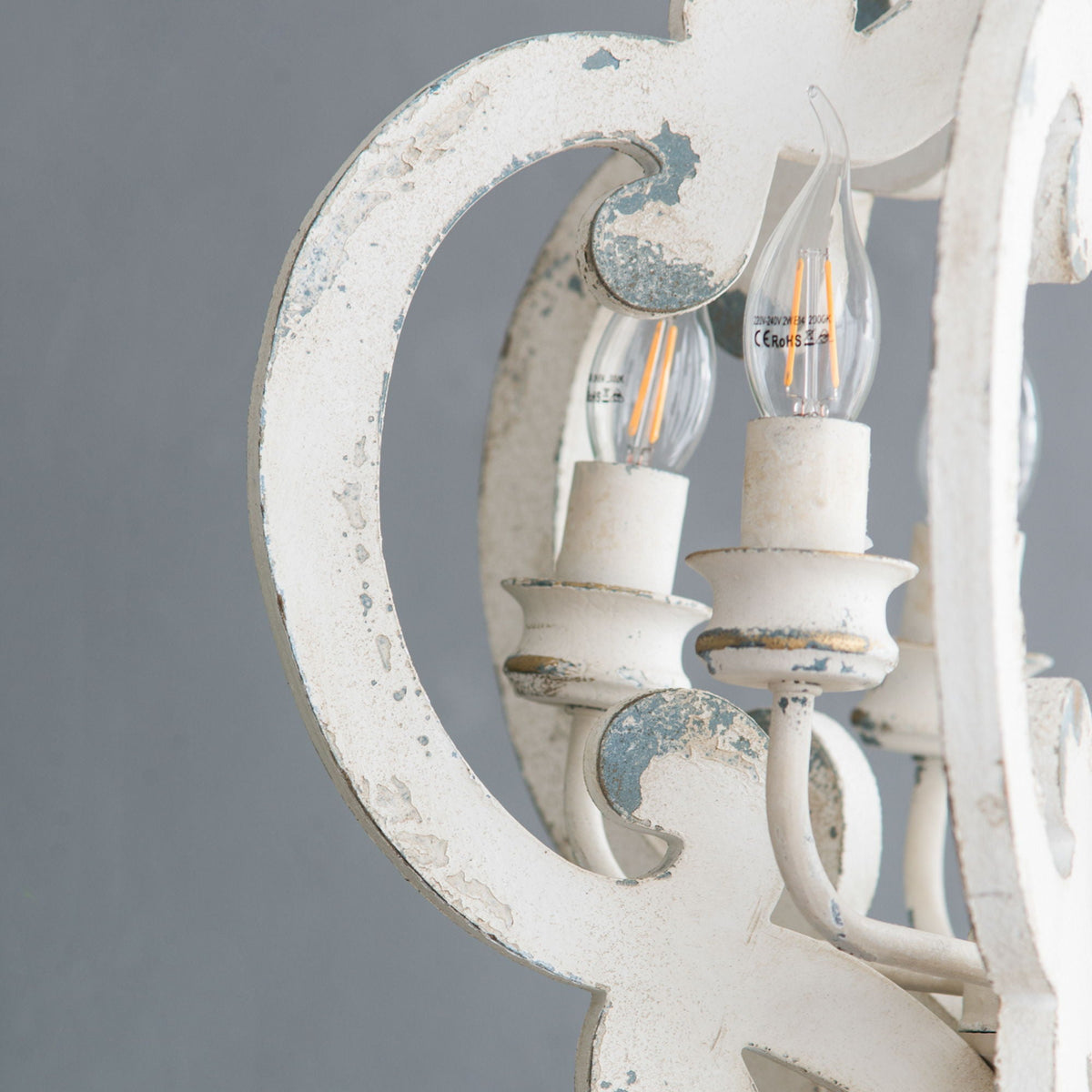 Farmhouse Chandelier with Adjustable Chain - Multiple Colors