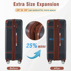 Hardshell Luggage Set 3-Piece Spinner with TSA Lock - Lightweight, Multiple Colors