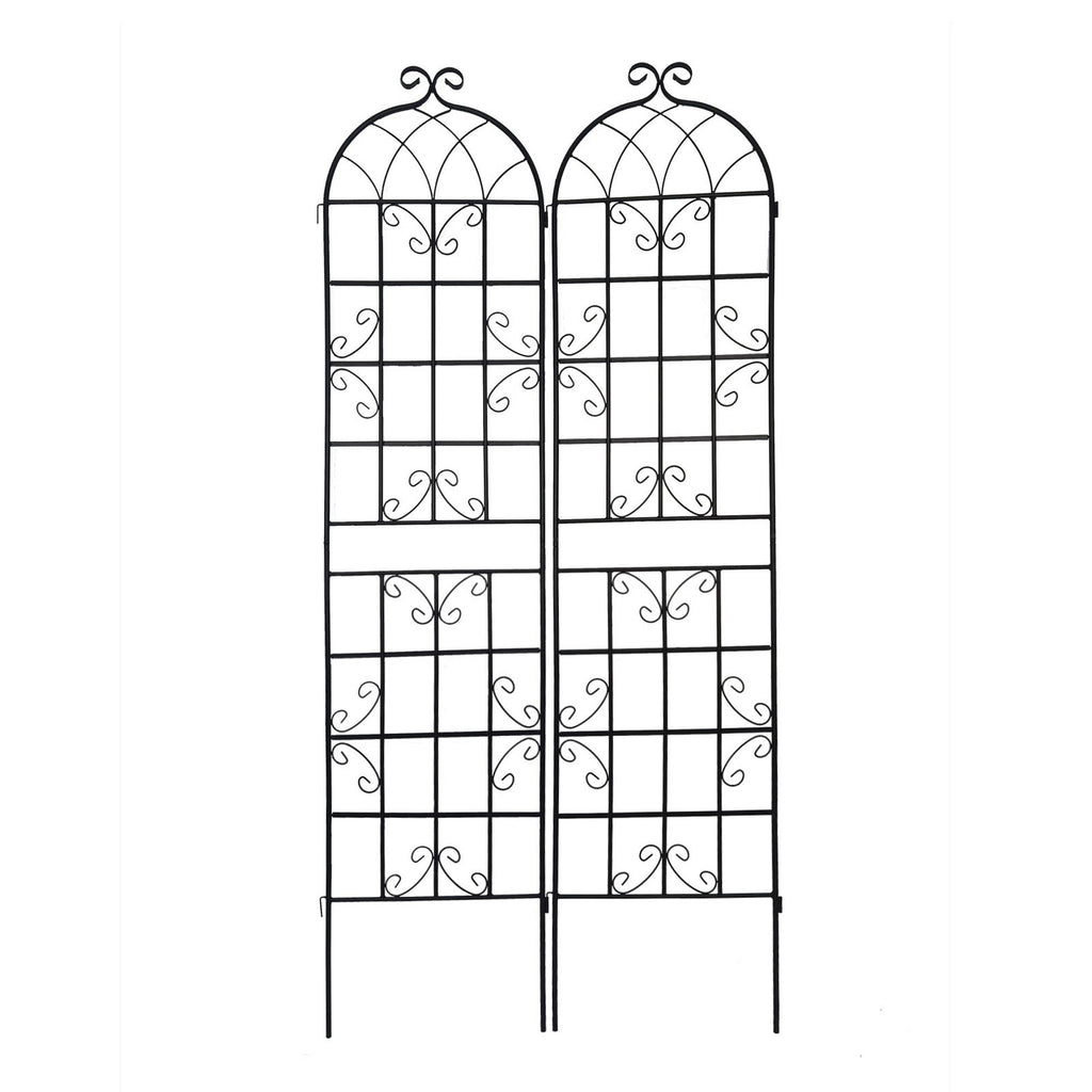 Metal Garden Rustproof Trellis for Climbing Plants – Outdoor Flower Support