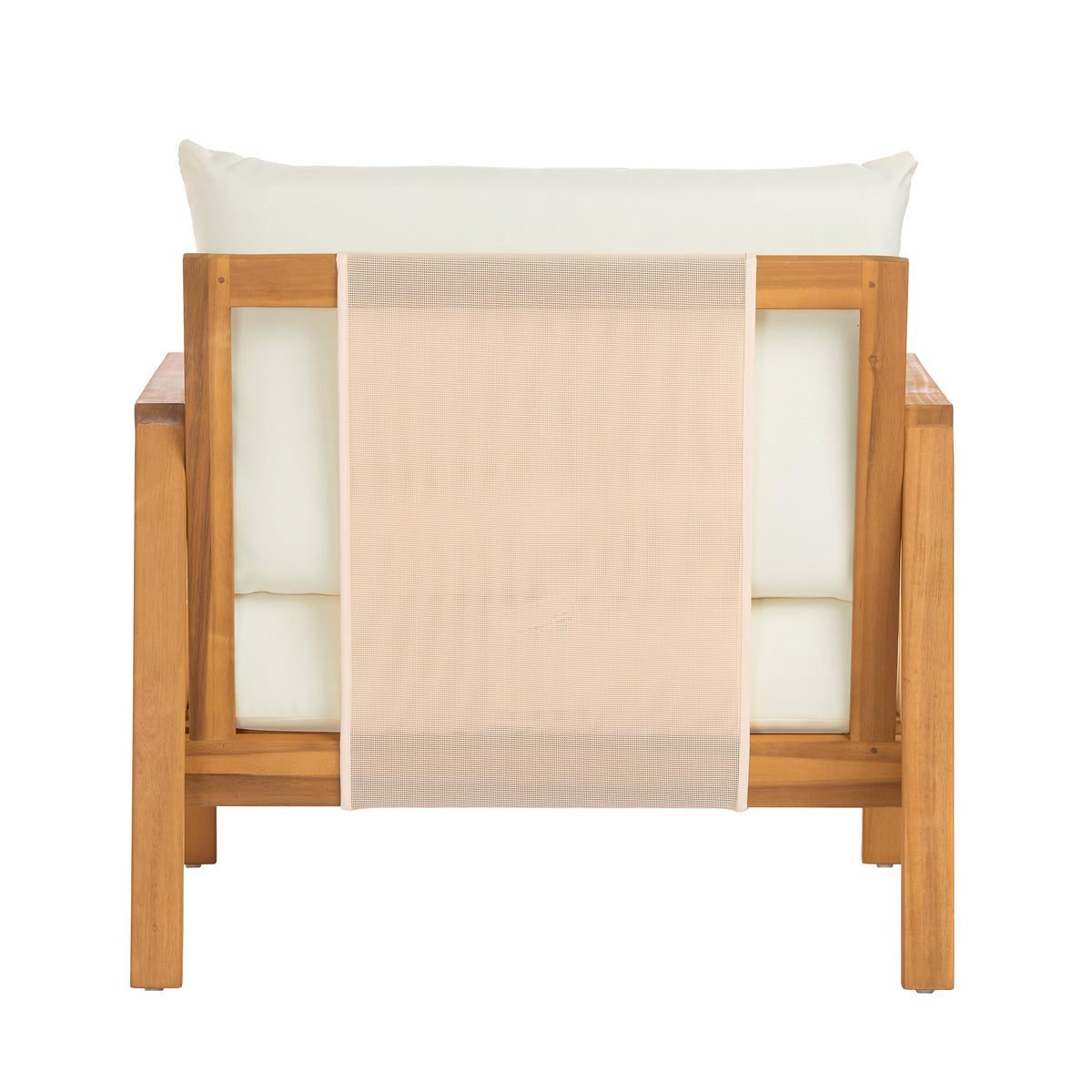 4-Piece Sofa Set with Cushions – Outdoor Loveseat & Coffee Table Set