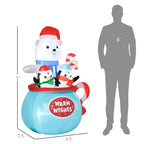 Outsunny 5ft Christmas Inflatable Outdoor Decoration