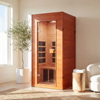 Smart Infrared Sauna for Home with Voice Control - Canadian Hemlock