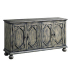 Pavan Console Cabinet with Patterned Doors - Gray